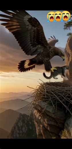 � "Incredible Eagle Lifts Cat to Nest – Nature’s Strength Unleashed!"...