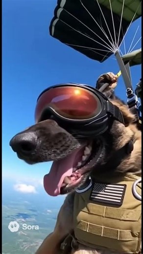 Combat Dog Jump (Aigenerated) #dog