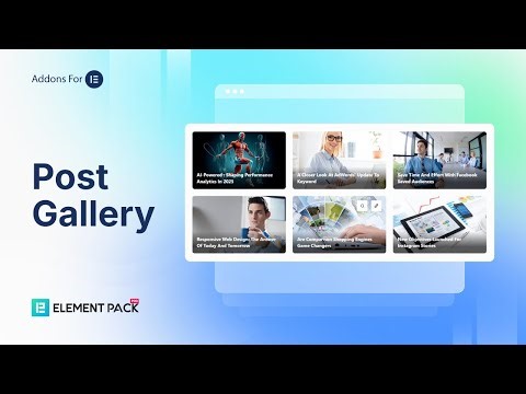 Master the Post Gallery Widget in Element Pack Pro – Complete Elementor Tutorial