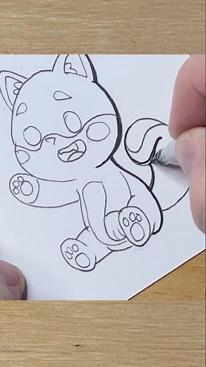 How to draw Anime Dogs 3 #art #drawing #ink #dog #sketch #drawingtutorial #artist #cute