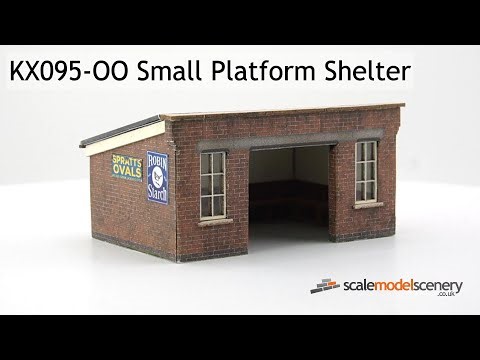 KX095-OO Small Platform Shelter - OO Scale Kit from Scale Model Scenery
