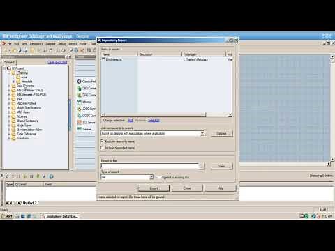 IBM InfoSphere DataStage Tutorials - How to import and export DataStage objects