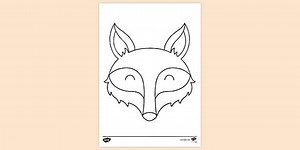 Cute Fox Colouring Pages
