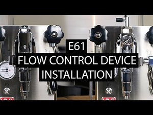How to Install a Flow Control Device on any E61 Group Espresso Machine | Lelit Mara X