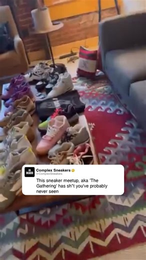 The meet up is held in Portland every year, where designers and collectors come together and oh look it’s Tinker Hatfield 😅 | Complex Sneakers