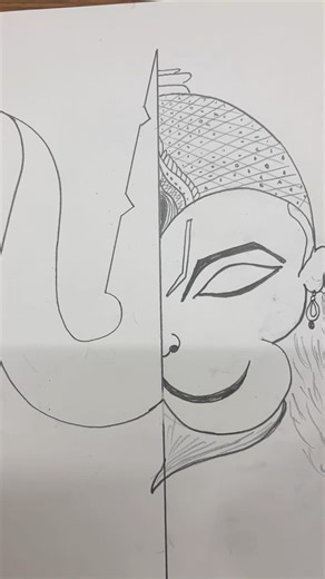 Easy drawing #drawing #hanumanji #hanuman #viralshorts