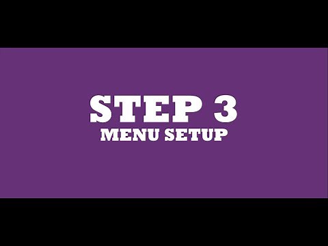 XILNEX 3.0 TUTORIAL - STEP 3: MENU SETUP