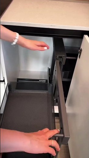 Modular Kitchen Corner Storage Solutions | Maximize Your Kitchen Organization #shorts