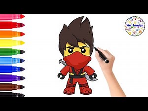 How To Draw Kai - NinjaGo | Sketch Easy Step by Step | Art Famiya