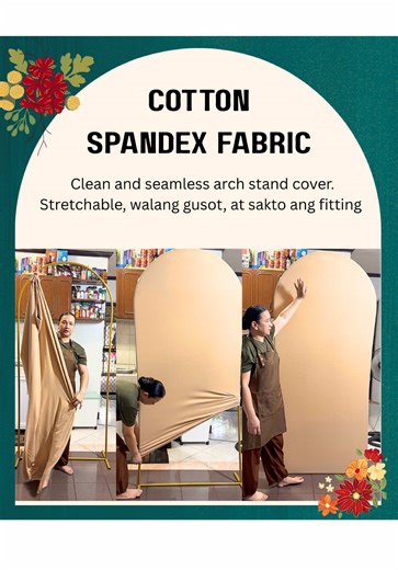 DIY Backdrop Tips with Cotton Spandex for Metal Stands