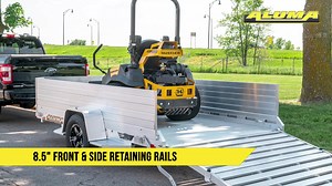 The Aluma EX7712H-S-BT is shown here with optional 24" solid sides. #aluminumtrailers #utilitytrailers #bi-foldtailgate #alumalife #aluma See our inventoryhttps://www.bucksmotorsports.com/ | Buck's Motorsports, Inc.