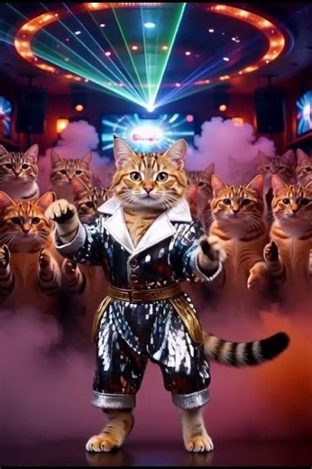 Disco Dancing Cat - Party Like it's the 70s 🪩🕺😻