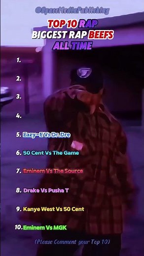 Top 10 Epic Rap Beefs: Feuds That Shook the Hip-Hop World!