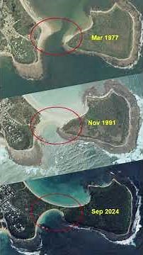 Broulee tombolo - history and sand build up