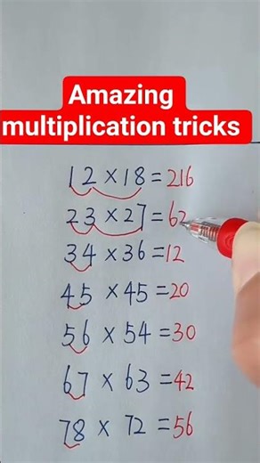 two digit multiplication tricks #multiplication #multiplicationtrick