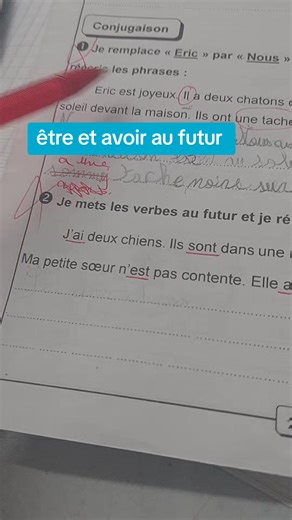 Exercice sur les verbes être et avoir au futur