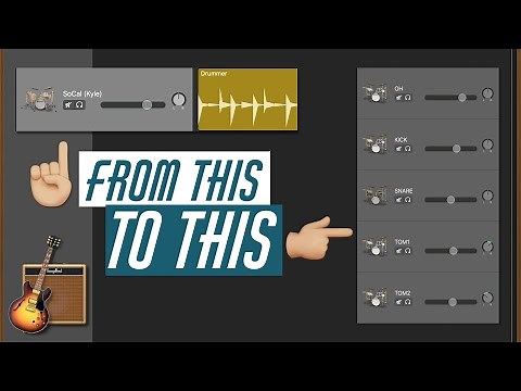Turn GarageBand Drums into Multiple Tracks