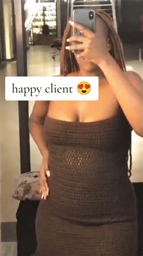 how my halter dress looked on my client #crochet #handmadeseller