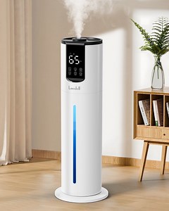 LACIDOLL Humidifiers for Large Room, 2.1Gal 8L Top Fill Humidifier with Essential Oils Tray, Easy to Clean Humidifier with Fully Washable Parts