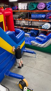 Up early and already at it 💪☀️ Getting some spring cleaning done on the inflatables today! Fresh, clean, and ready for all the fun that warmer days bring. We can’t wait for sunshine! ☀️ | Bounce Around Etown Inflatable Rentals