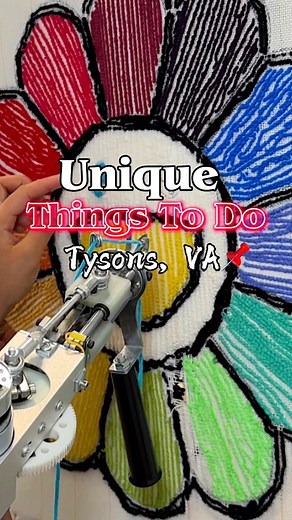 CHARNELLE on Instagram: "♦️Unique Things To Do in the DMV ♦️ We’re checking out @tufttuft_va today! We had such a great time and who knew how relaxing this activity could be? We chose the medium rug and medium acrylic bear! This is the perfect any kind of weather activity! Make it a girls day or a date night. Let me know if you go! Located: Tysons, VA (Inside Tysons Corner Mall) Tuft Rug Pricing includes trim: Mini $68 Small $150 Medium $194 Large $301 Acrylic Pouring Bear Keychain $15 Medium $4