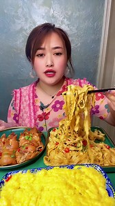 312K views · 1.5K reactions | Food Show- Eating spicy yummy pig skins belly pork fat eggs pig meat pig legs noodle fried noodle soup and goat thighs. | Food Show | Facebook