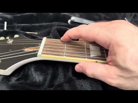 Here is a simple fret buzz fix