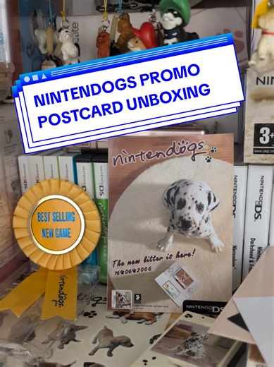 You may have already seen it in my Instagram story but here's the unboxing of the Nintendogs promo postcard! If you have any further information to this piece please let me know. 🥰 #Nintendo #Nintendogs #fyp #nostalgiatrip #nintendocollector