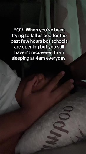 Struggling to Sleep Before School: A Relatable POV