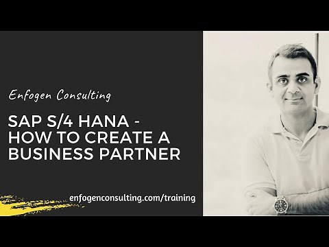 SAP Business Partner (BP) Creation in S/4 HANA