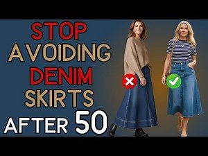 10 Easy Denim Skirt Outfits for Fall | Casual Style Over 50 | 50+ Women's Fashion