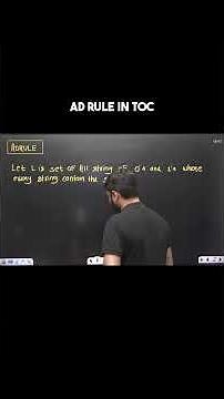 AD Rule Method in TOC 🔥 #gate2026 #tocbyankitdoylasir #unacademygate