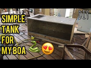 HOW TO BUILD A SIMPLE TANK FOR BOA | Fast and Simple SNAKE ENCLOSURE