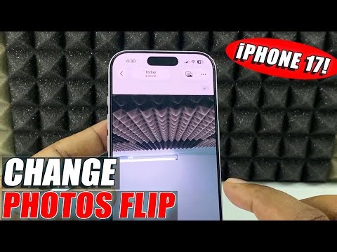how to change camera flip on iphone 17/17 pro max?