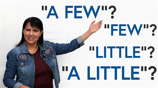 Learn English Grammar: FEW, LITTLE, A FEW, A LITTLE