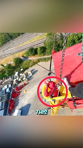 He Tried Sliding Down a Construction Trash Chute!