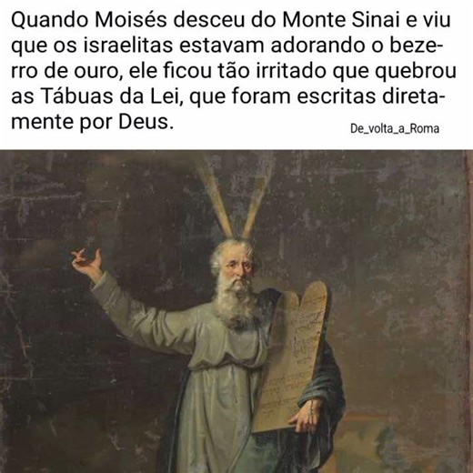 Moisés e as Tábuas da Lei! #catolicismo #igrejacatólica #biblia