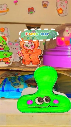 DIY paper clip 📎🍉 / subscribe #youtube #diy #sticker #craft #homemadepapercraft #adorablecraft