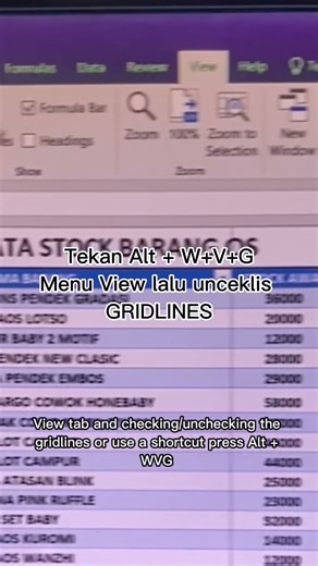 cara menghilangkan garis garis di Excel, GRIDLINES EXCEL, menghilangkan kotak halus excel#excel