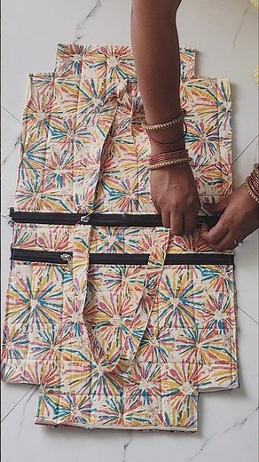 Ladies handbag cutting and stitching/handbag making at home with cloth #diy #youtubeshorts #shorts