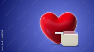Heartbeat wave lines with a cardiac pacemaker