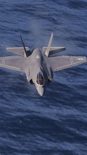Pure power and precision as the F-35C streaks low over the water during its training run #MilitaryAviation #PilotLife #SupersonicEdge #AviationPhotography | GameboyRed