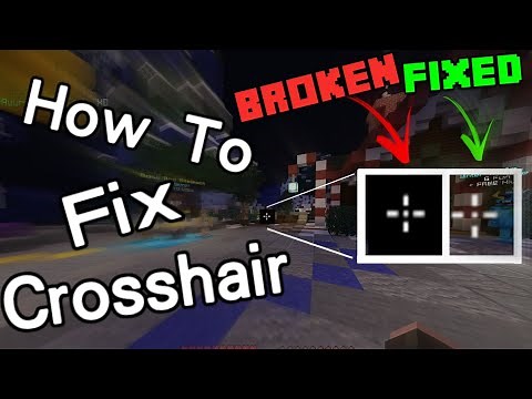 How To Fix Black Crosshair Glitch | Minecraft Bedrock