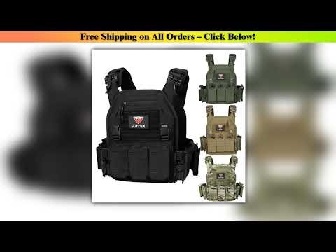 Tactical Plate Carrier Quick Release Fast Adjust Cummerbund Laser Cut Vest with Magazine Pouch