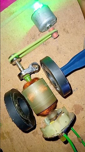 Open 775 dc motor power generate