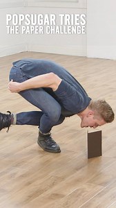 174K views · 593 reactions | PopSugar staff tries the viral Paper Challenge! How low can you go? | Popsugar Wellness | Facebook