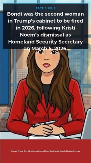 Donald Trump fires US Attorney General Pam Bondi amid Epstein files controversy | Media Fact Checker