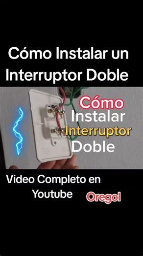 #como instalar un interruptor doble #interruptor doble #interruptorsimple #instalar tomacorriente #errores eléctricos #tips para instalación eléctrica #fugas electricas #corto circuito #instalacion de lámparas