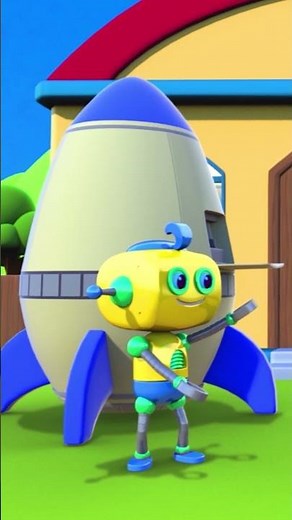 Música da Família do dedo Robô 🤖 Música infantil #shorts #aquibebêscantam #fingerfamily