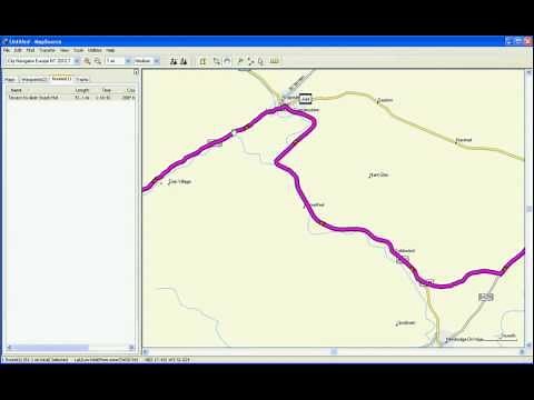 Producing a basic route using Garmin Mapsource